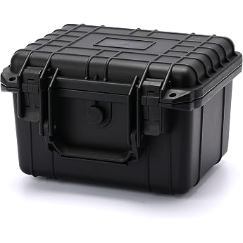 Mayouko Portable Tool Box with Shockproof Sponge Waterproof IP67 Waterproof Hard Case with Foam Insert Waterproof Hard Case 26 cm L x 24 cm W x 17 cm H