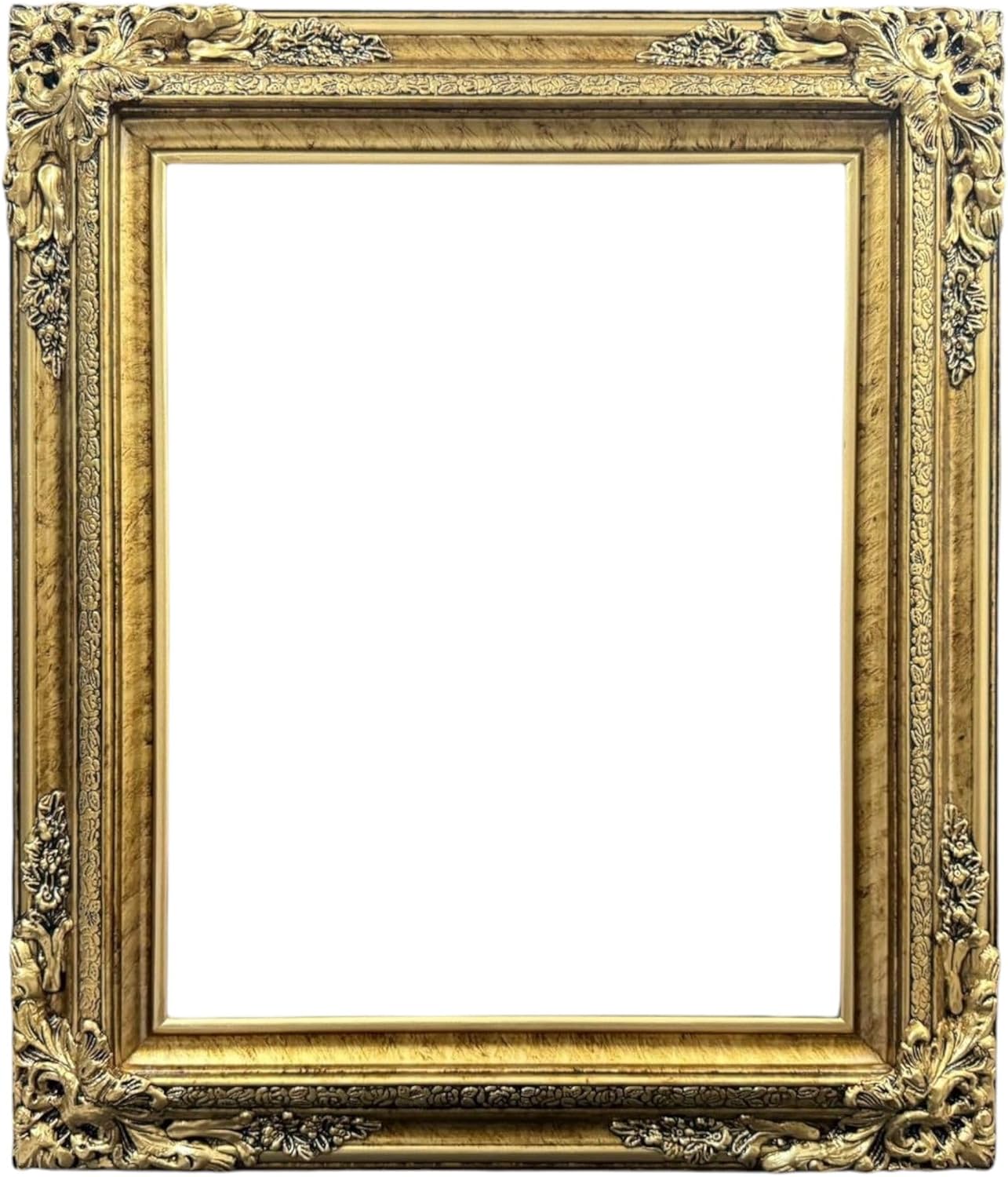 20X30 Traditional compo XL ornate frame, Marble Gold finish, handmade, custom made, handpainted. (20 X 30 FRAME ONLY)