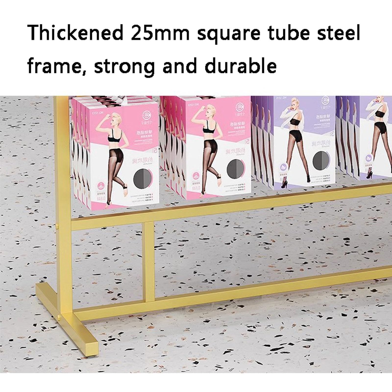 Skarpety ekspozycyjne Rack kute Iron Slippers Shelf Glove Display Stand Floor to Ceiling Double-Sided Height Adjustable Underwear Panty Rack