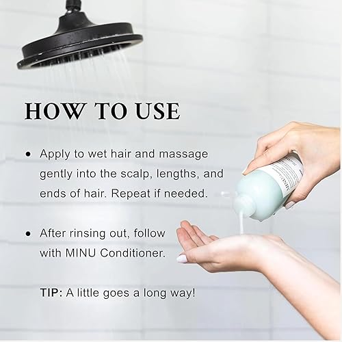 Miniatura 3 de Davines Champú MINU, champú de retención de color para cabello teñido y tratado, protege y mantiene el cabello brillante, brillante durante más