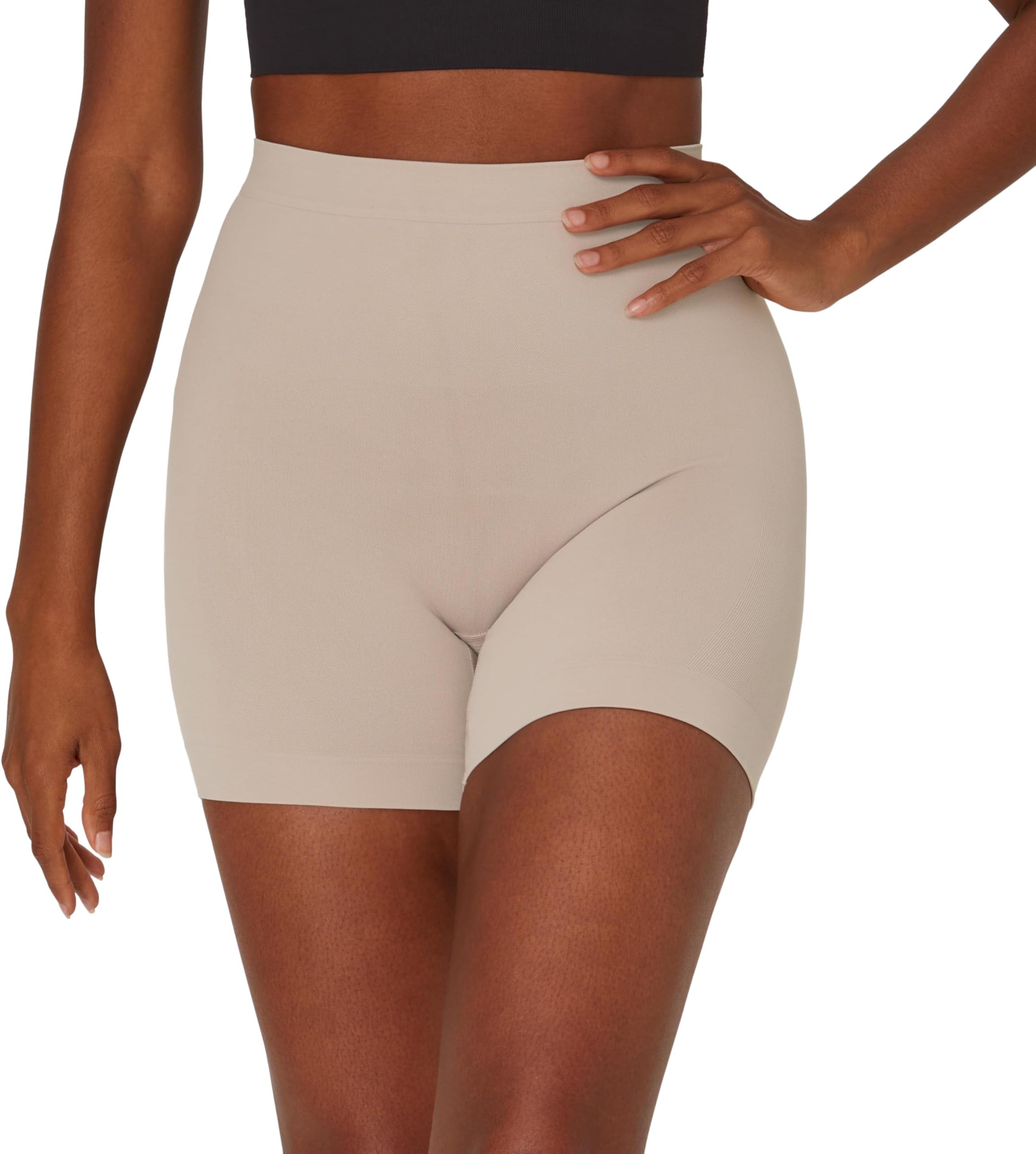 Maidenform Women's Seamless Mid-waist Thigh Slimmer Shapewear, Soft & Lightweight Firm Control Thigh Shaper Shapewear Briefs (pack of 1)