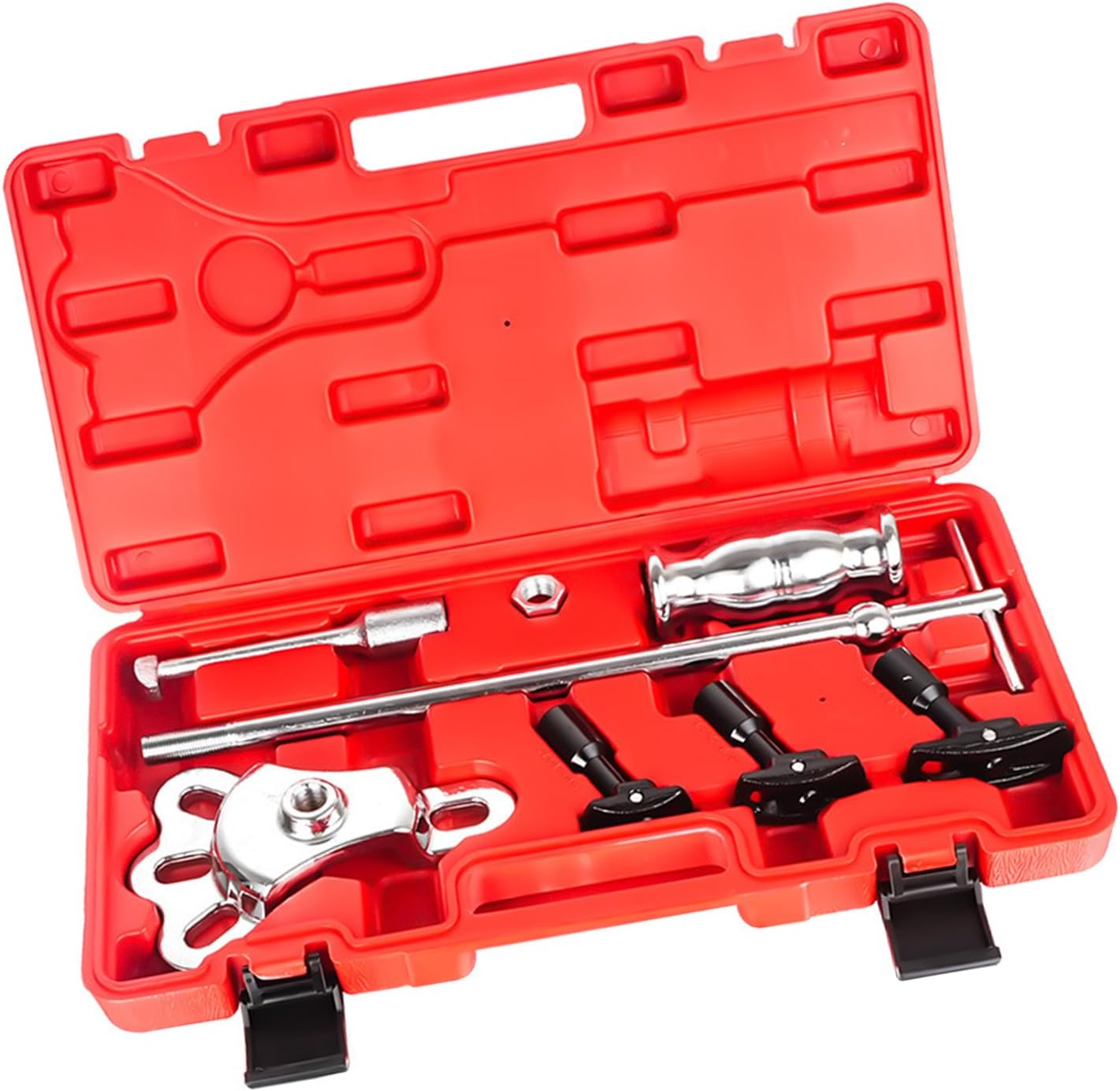 Carbon Steel Automotive Bearing Puller Equipment with Sturdy Plated Hammer and Coated Frame Car Repair Tools