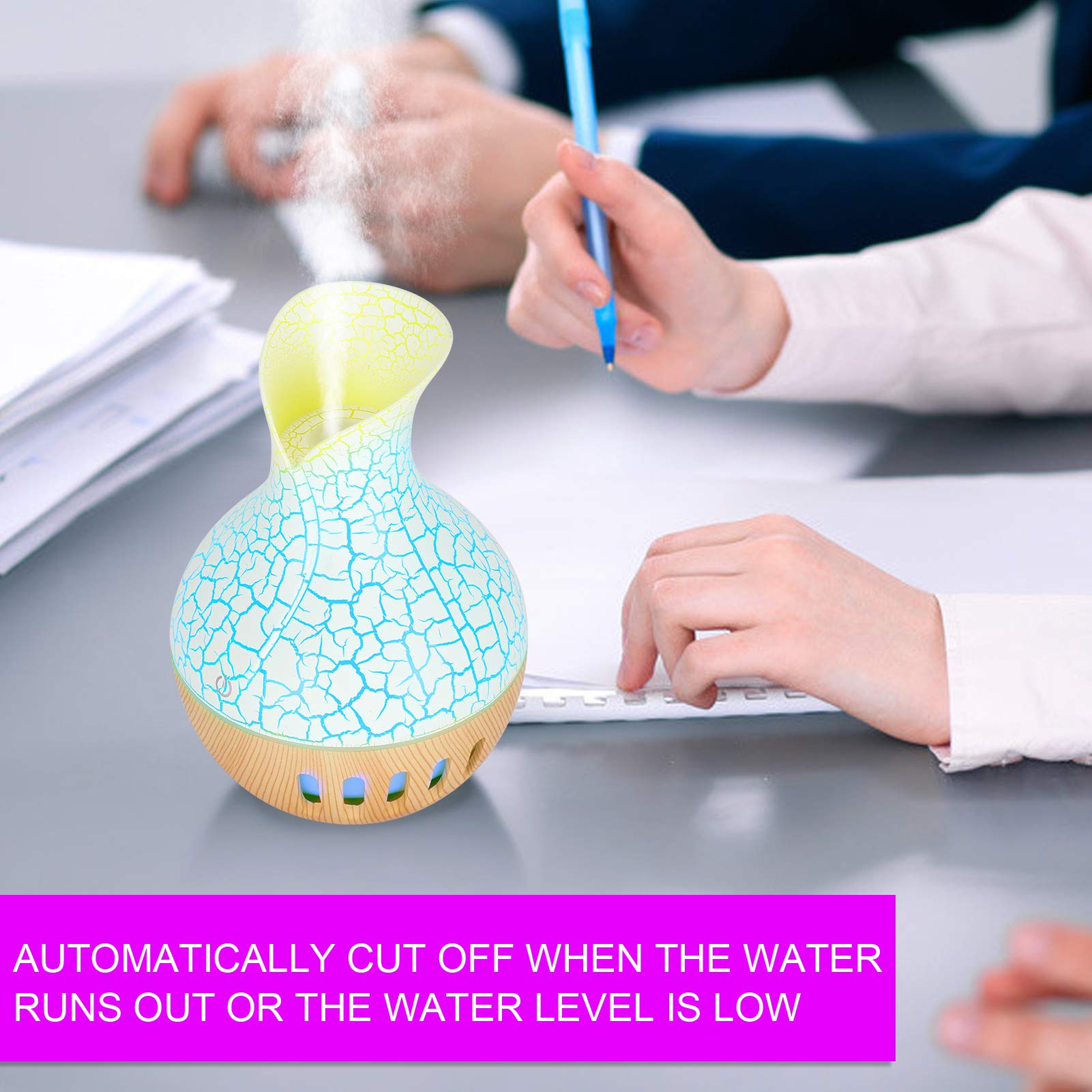 Ätherisches Öl Diffusor 200ml Mit Rauchring-Effekt – Luftbefeuchter Mit Timer & Magma-LED