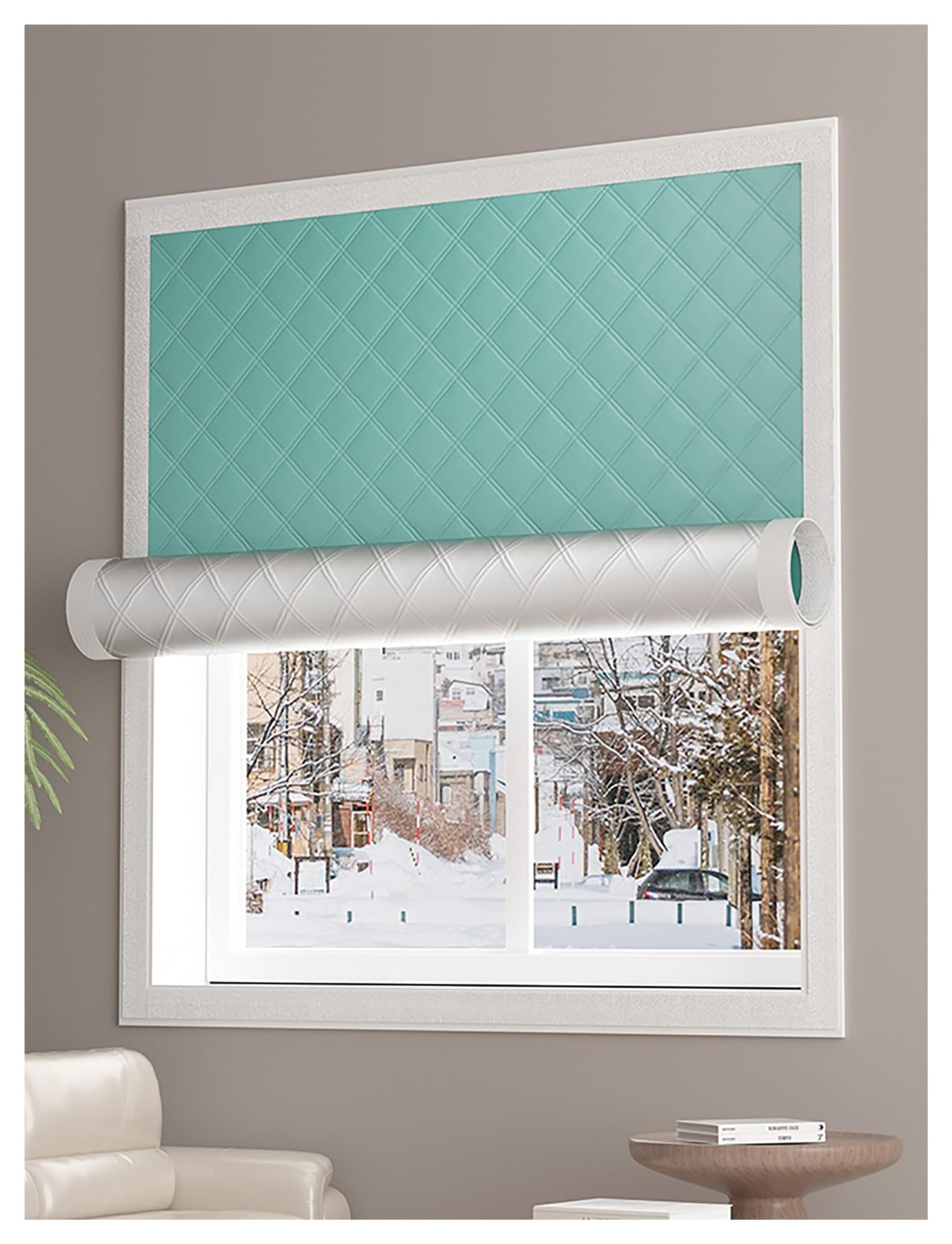 Kit d'isolation thermique pour fenêtre film hivernage occultant froid maison