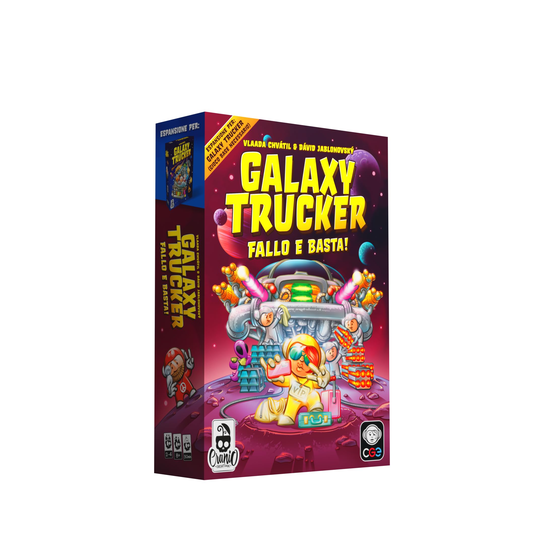 Cranio Creations - Galaxy Trucker, Fallo e Basta! - Allacciate Le Cinture Per Nuove Avventure! - 2-4 Giocatori, 30 Min - Gioco Family - Età 8+ - Espansione - Edizione in Lingua Italiana