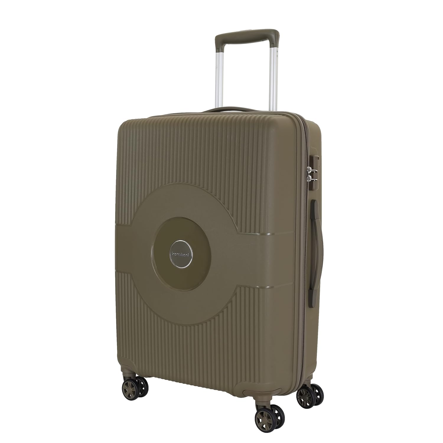 Kamiliant Polypropylene KAM Double 8 Spinner Wheel Hard Shell Suitcase MIL.OLV, Olive, Large DW SP79CM Kamiliant Polypropylene KAM Double 8 Spinner Wheel Hard Shell Suitcase MIL.OLV, Olive, Large DW SP79CM