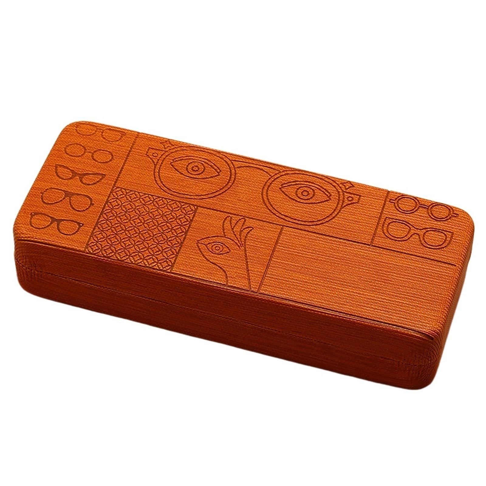 Eyeglass Case, Square Velvet-Lined Optical Box Pour Femmes et Hommes