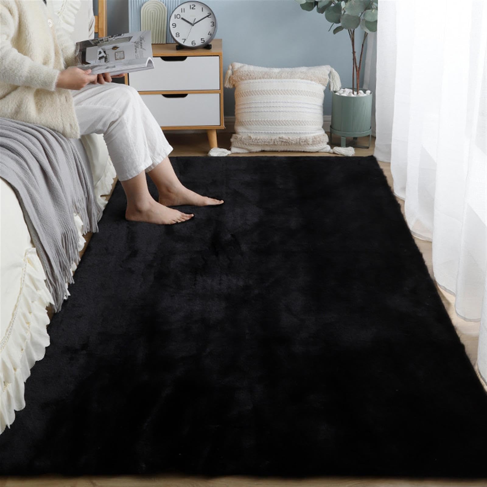 Tapis lavable antidérapant pour sécuriser le salon et protéger les enfants