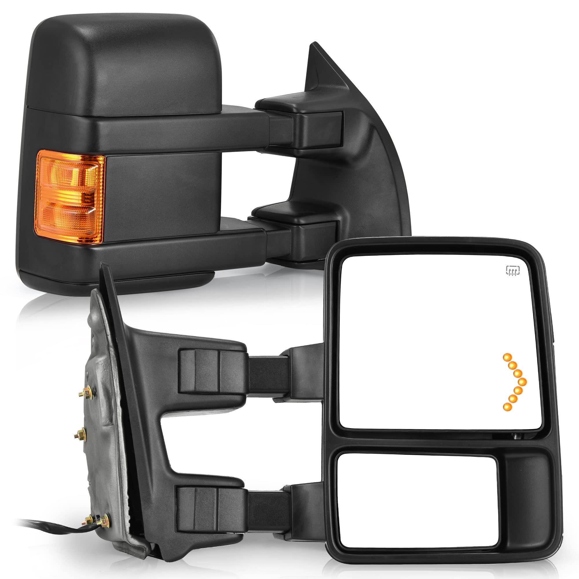 YITAMOTOR Towing Mirrors compatible for 20082016 Ford F250 F350 F450