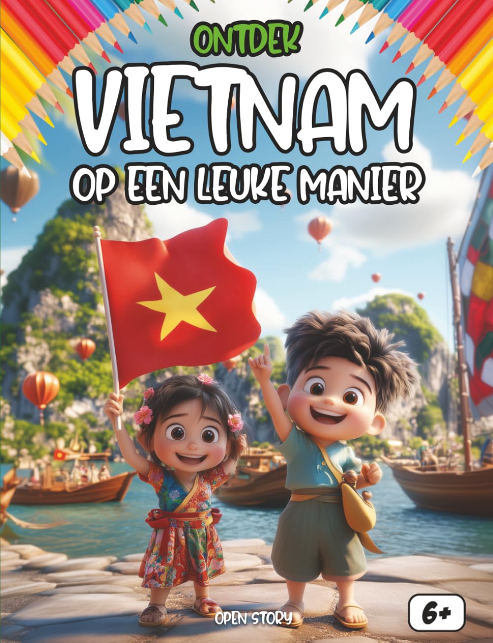 Ontdek Vietnam op een leuke manier: Een kleurrijke reis langs draken, rijstvelden en magische legendes – Met interactieve opdrachten, quizzen en kleurplaten – Vanaf 6 jaar