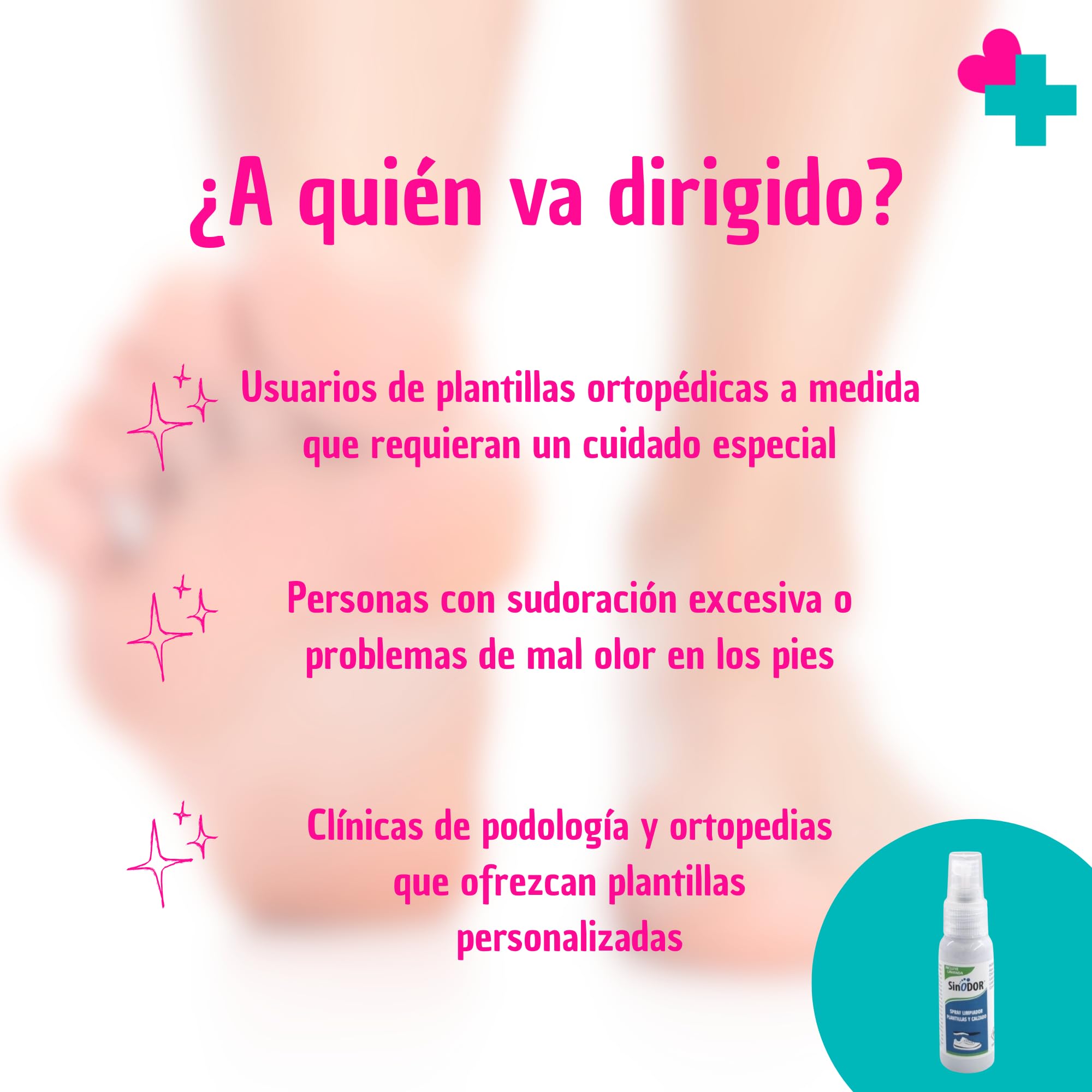 Spray Limpiador de Plantillas Herbi Feet 30 ml. Spray Antiolor Calzado y Pies. Spray Desinfectante Zapatos Portátil Antibacteriano y Fungicida. Higienizante Plantillas