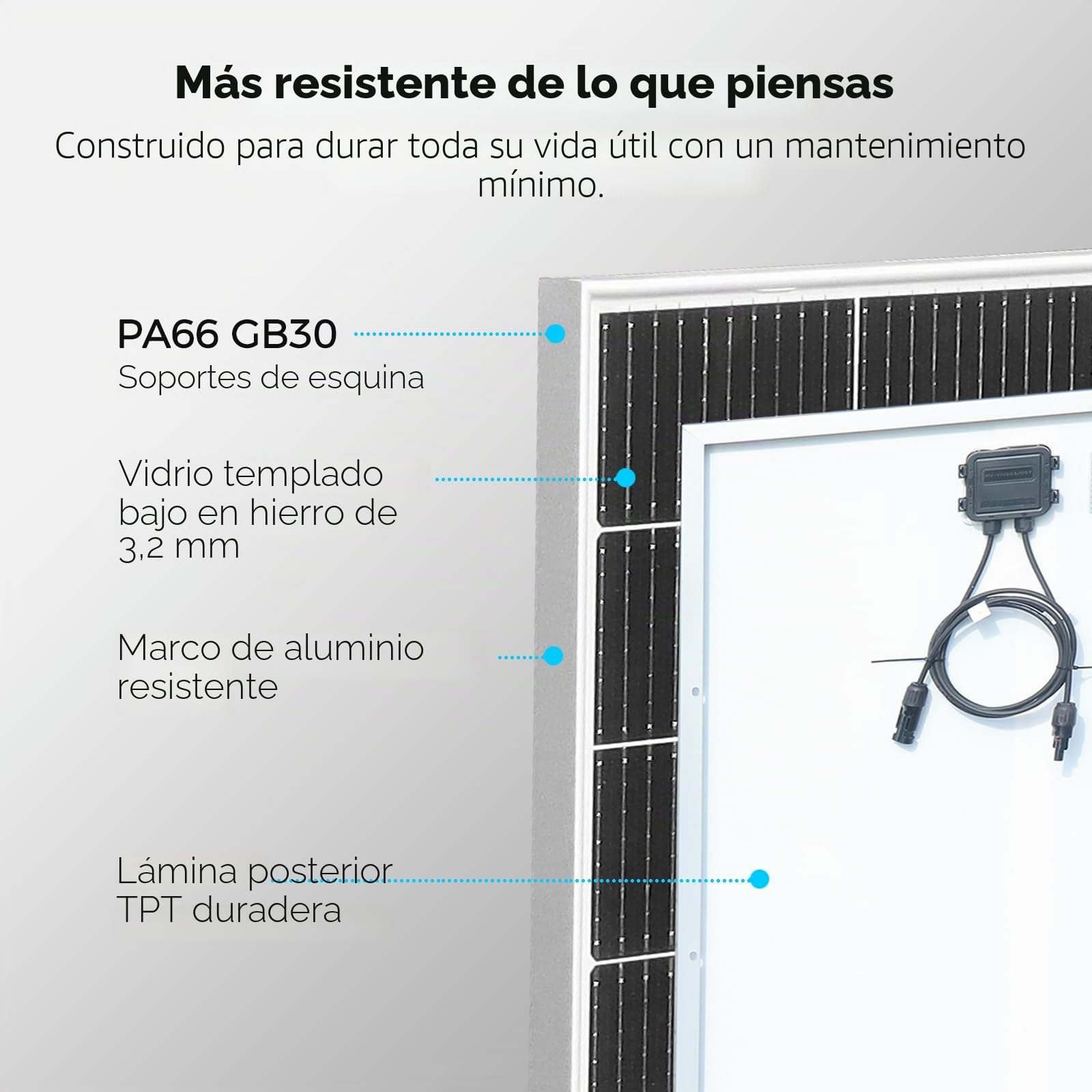 200 W Panel solar con 300 W Inversor, Kit solar independiente completo 220 V, Plug and Play