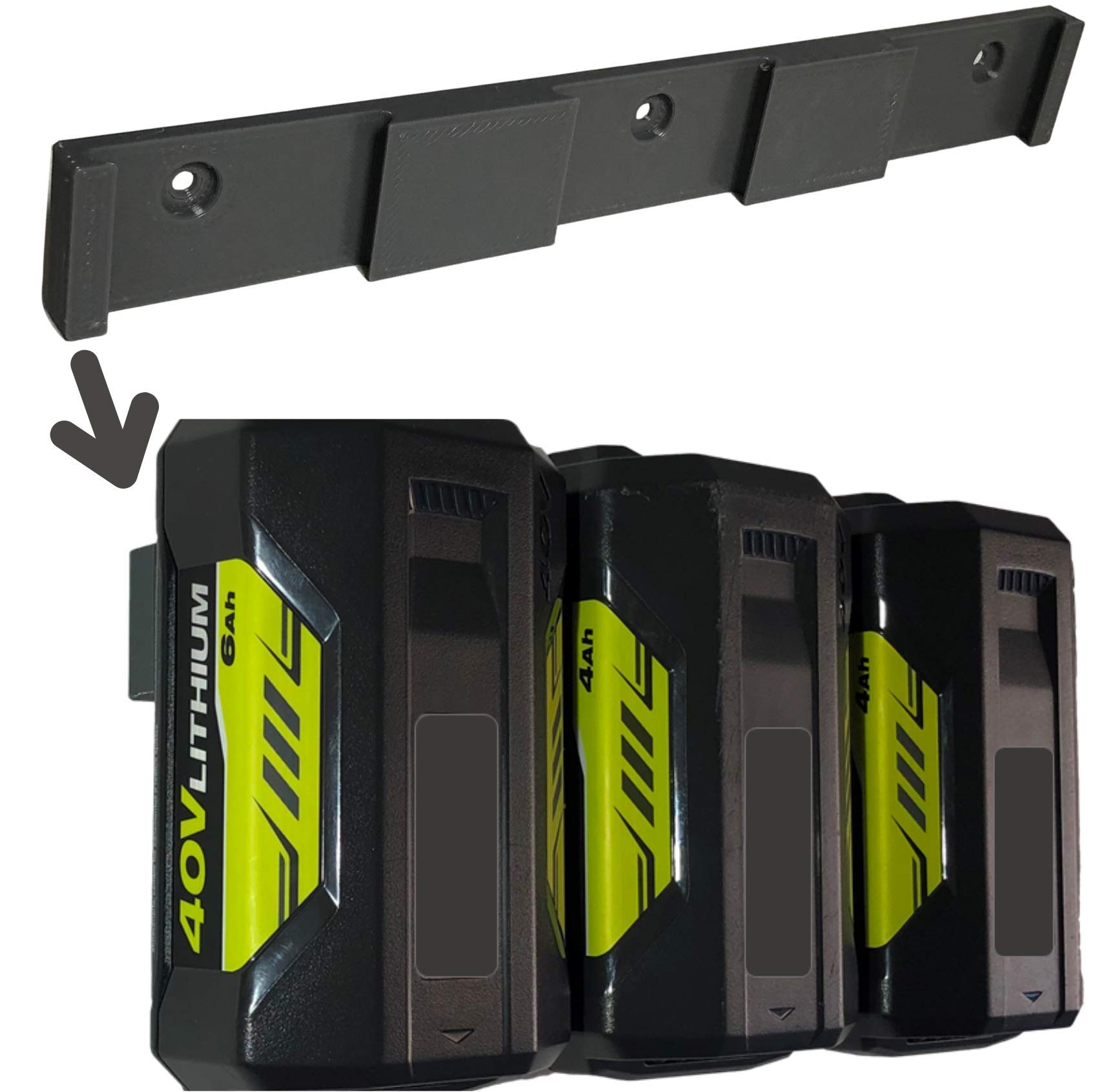 Buy Battery Holder for Ryobi 40V Battery Holder Ryobi Battery Storage for Ryobi Wall for