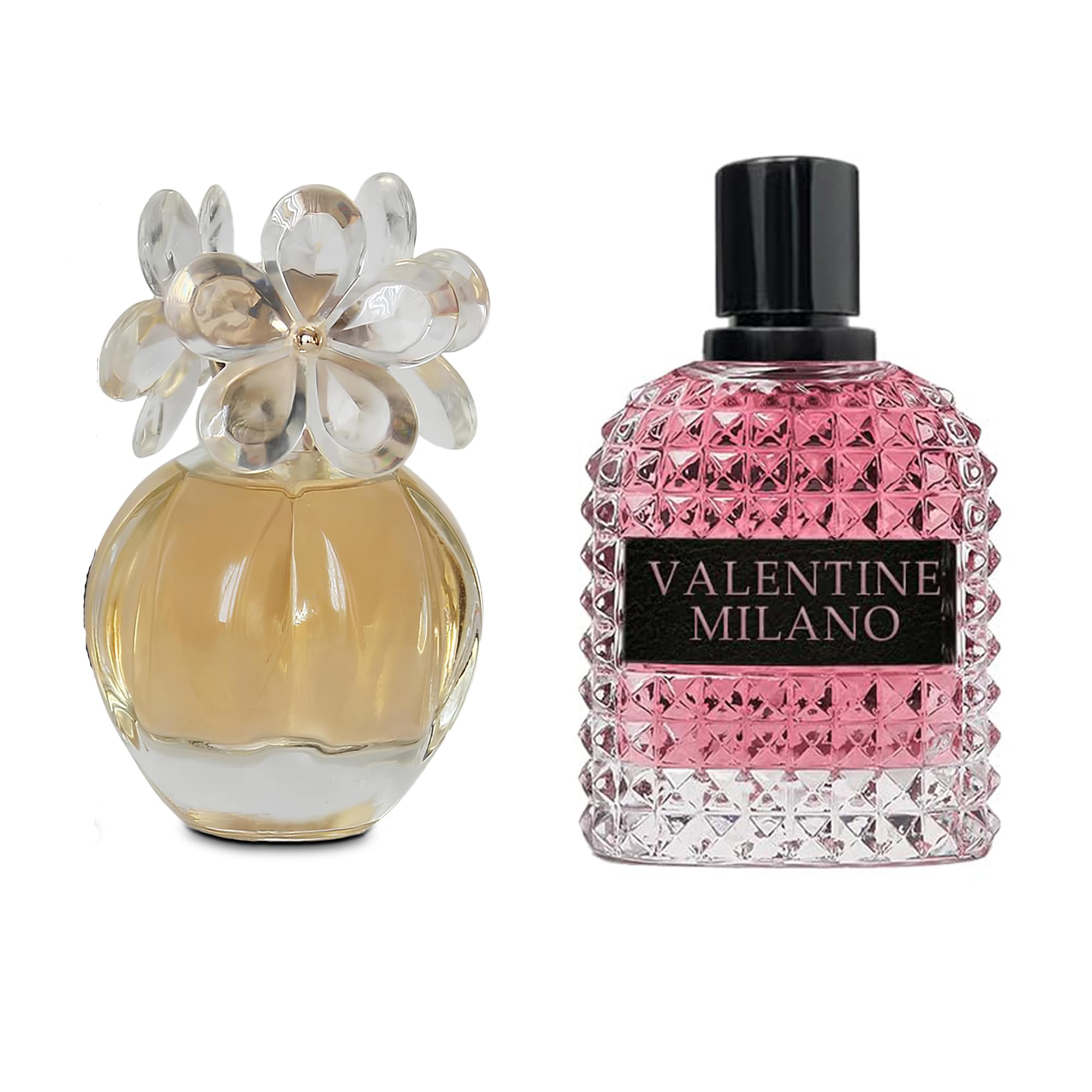 AFLUXE Women's Perfume Combo Set Milano Women&Daicy Floral Fruity Fragrance Eau De Parfum Elegant 100ml Bottle Natural Spray Each for Daily Used