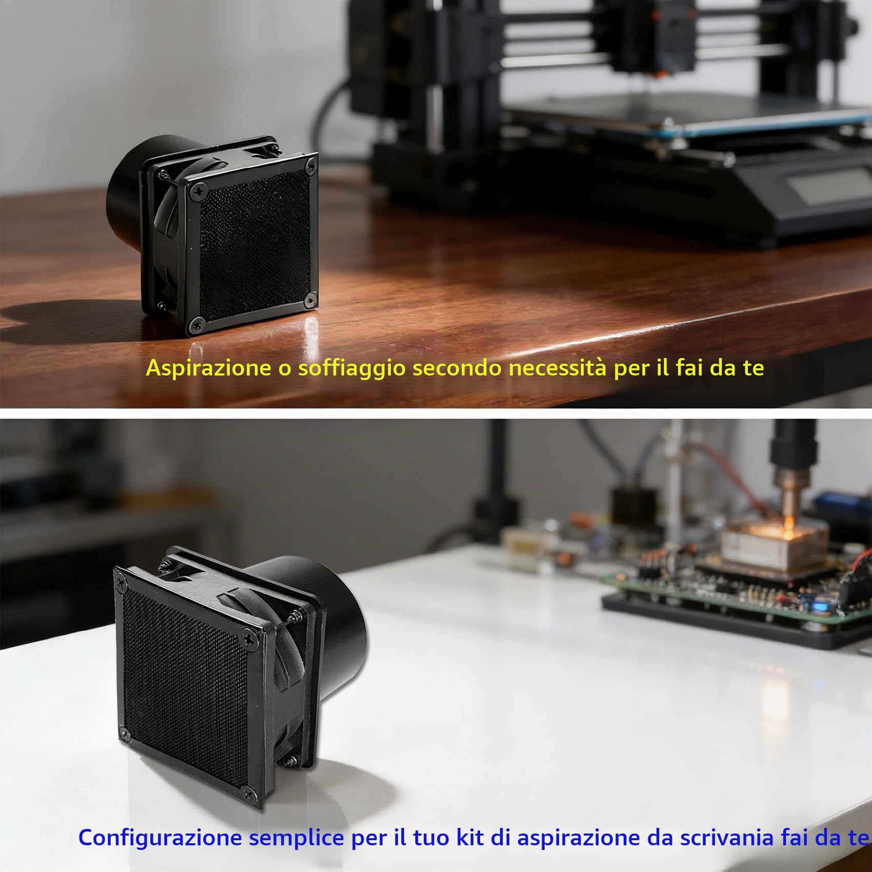 Ventilatore in linea da 80 mm, 4500 giri/min, DC12 V, doppio cuscinetto a sfera, kit estrattore di scarico aria per laser 3D, cabina di verniciatura (controller display LED, flangia di canale da 75 mm
