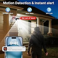 Vista 4 de Rraycom Home Security Camera System,4pcs H.265 3MP Wired PoE IP Cameras Outdoor with Spotlight&Motion Detection,Two-Way Audio,Waterproof,4K NVR with