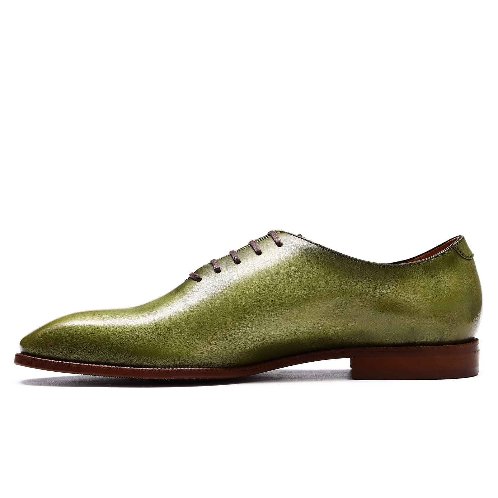 Oxfords Affaires Formelles pour Hommes Chaussures Habillées Bureau Mariage Chaussures de Ville à Lacets Basses en Cuir