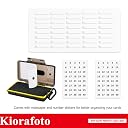 Kiorafoto Massive Polycarbonate 40 Slots Professional SD SDHC SDXC Card Case Holder Memory Card Storage Organizer Water-Resistant Anti-Shock Protector with Carabiner & 2 Notepaper gallery image