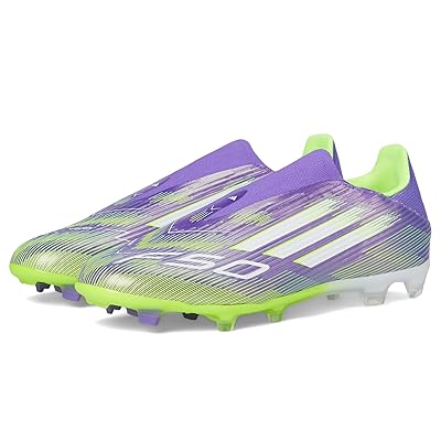 adidas F50 League Laceless Firm Ground Soccer Cleats Soccer Shoes Purple Rush/White/Lucid Lemon