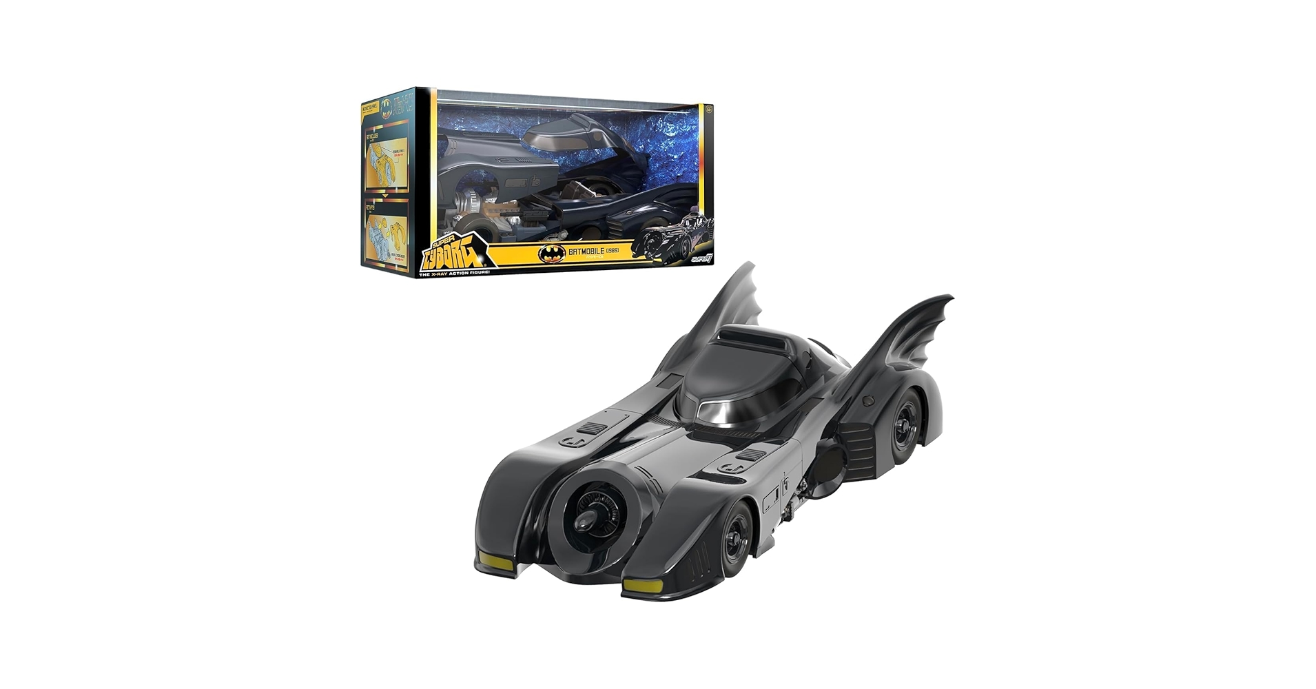 バットマンカー Amazon.com: Super7 Super Cyborg Batman Batmobile 1989 (Full