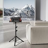 Vista 15 de AMADA Soporte para proyector, soporte para laptop con altura ajustable de 22 a 36 pulgadas, soporte de proyector resistente como bastidores de DJ