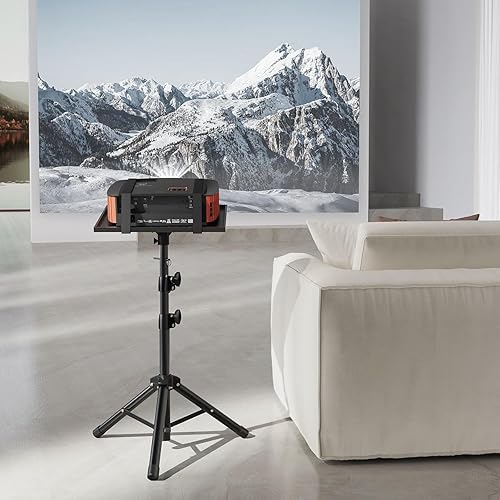 Miniatura 15 de AMADA Soporte para proyector, soporte para laptop con altura ajustable de 22 a 36 pulgadas, soporte de proyector resistente como bastidores de DJ,