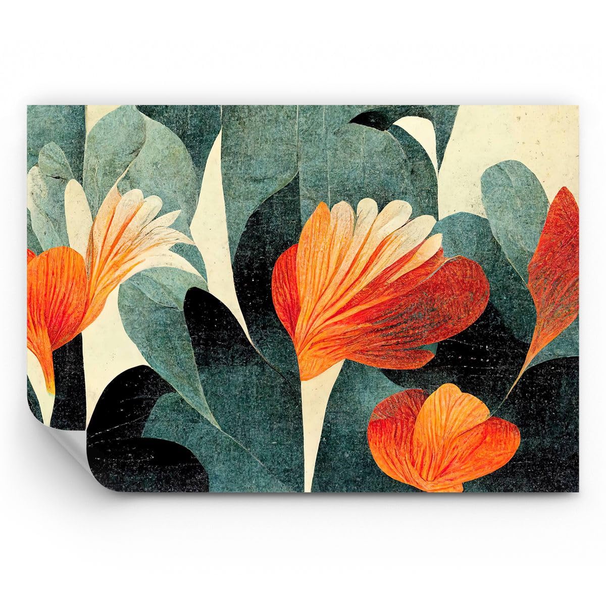 ARTTOR Carta da Parati Vinile in TNT 400x280 cm Botanica Fiori - 5573 - WF3