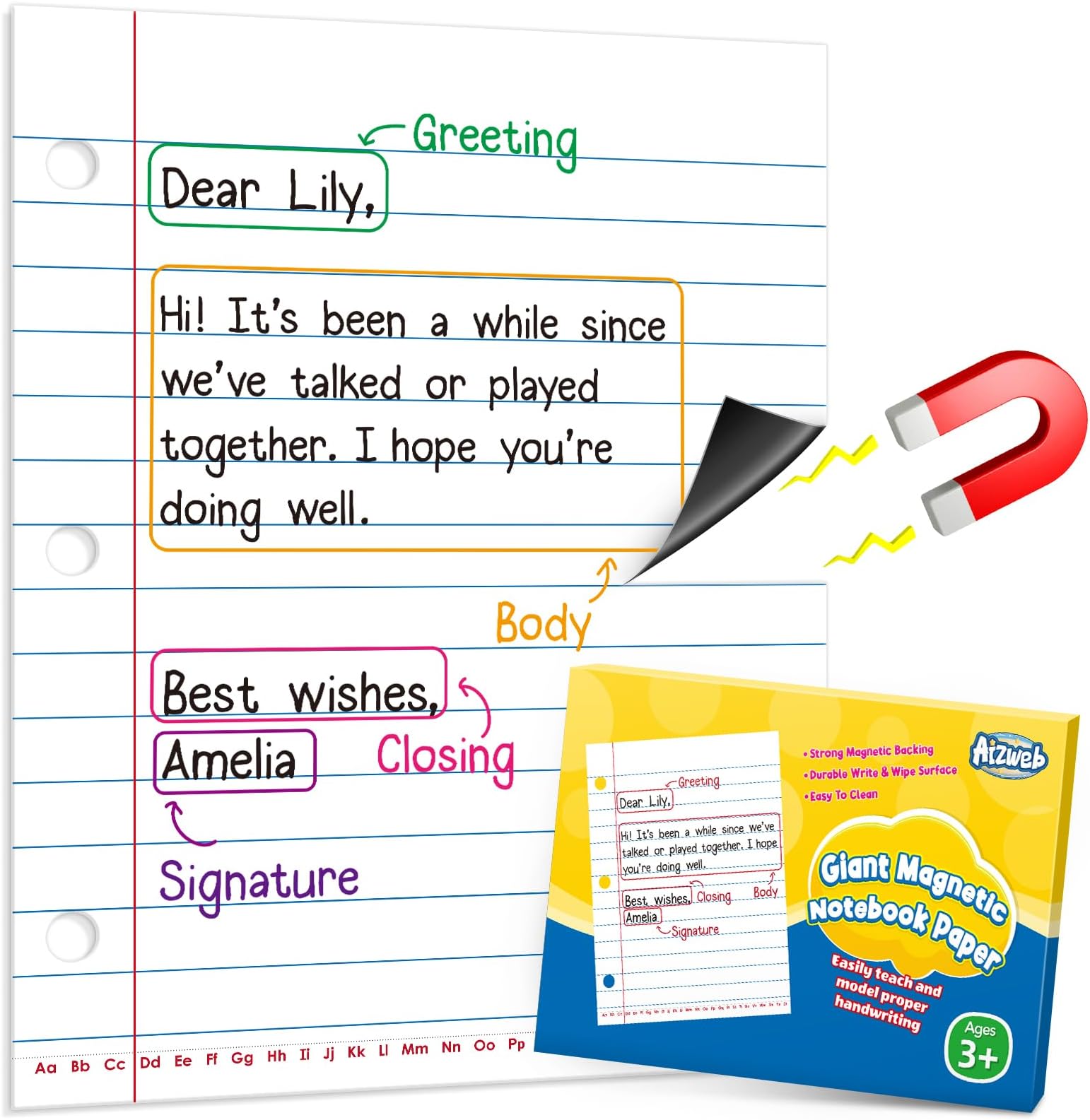 Jumbo Notebook Paper Handwriting Paper