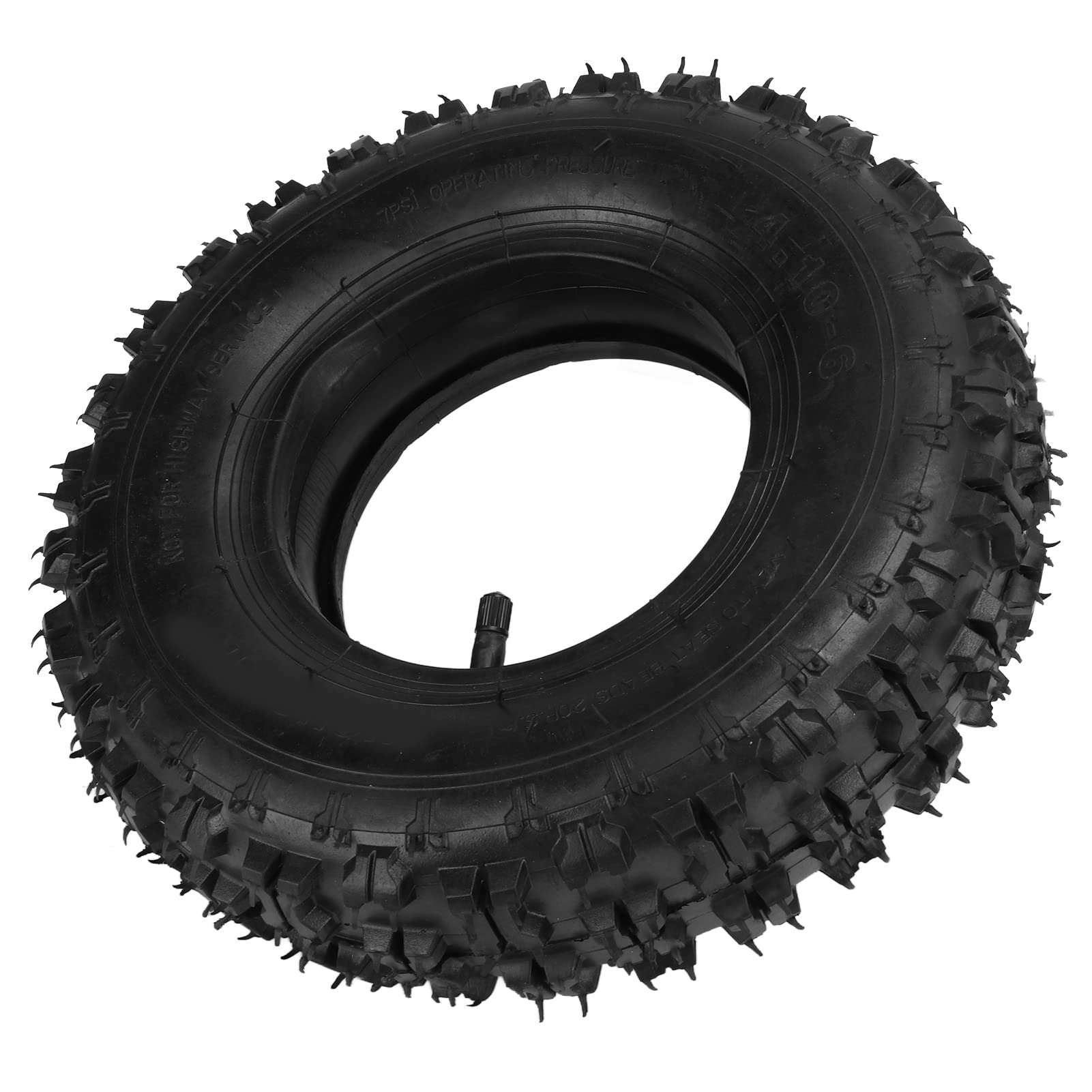 SUNGOOYUE 4.10?6 Neum¡§¡éTico Exterior de Tubo Interior de Campo Traviesa, Neum¡§¡éTico de Goma de Punta Recta Gruesa para ATV Go Kart Mini Quad 47cc 49cc Motocicleta de Nieve,4.10-6 Tire