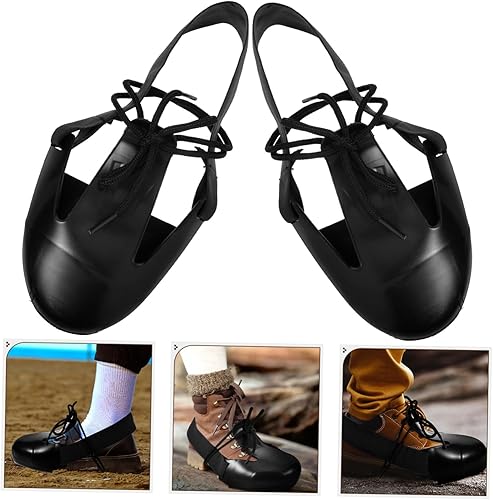 Miniatura 6 de Housoutil 1 par de cubiertas de punta de acero para zapatos de punta de acero cubiertas de zapatos reutilizables cubiertas de zapatos cubiertas de