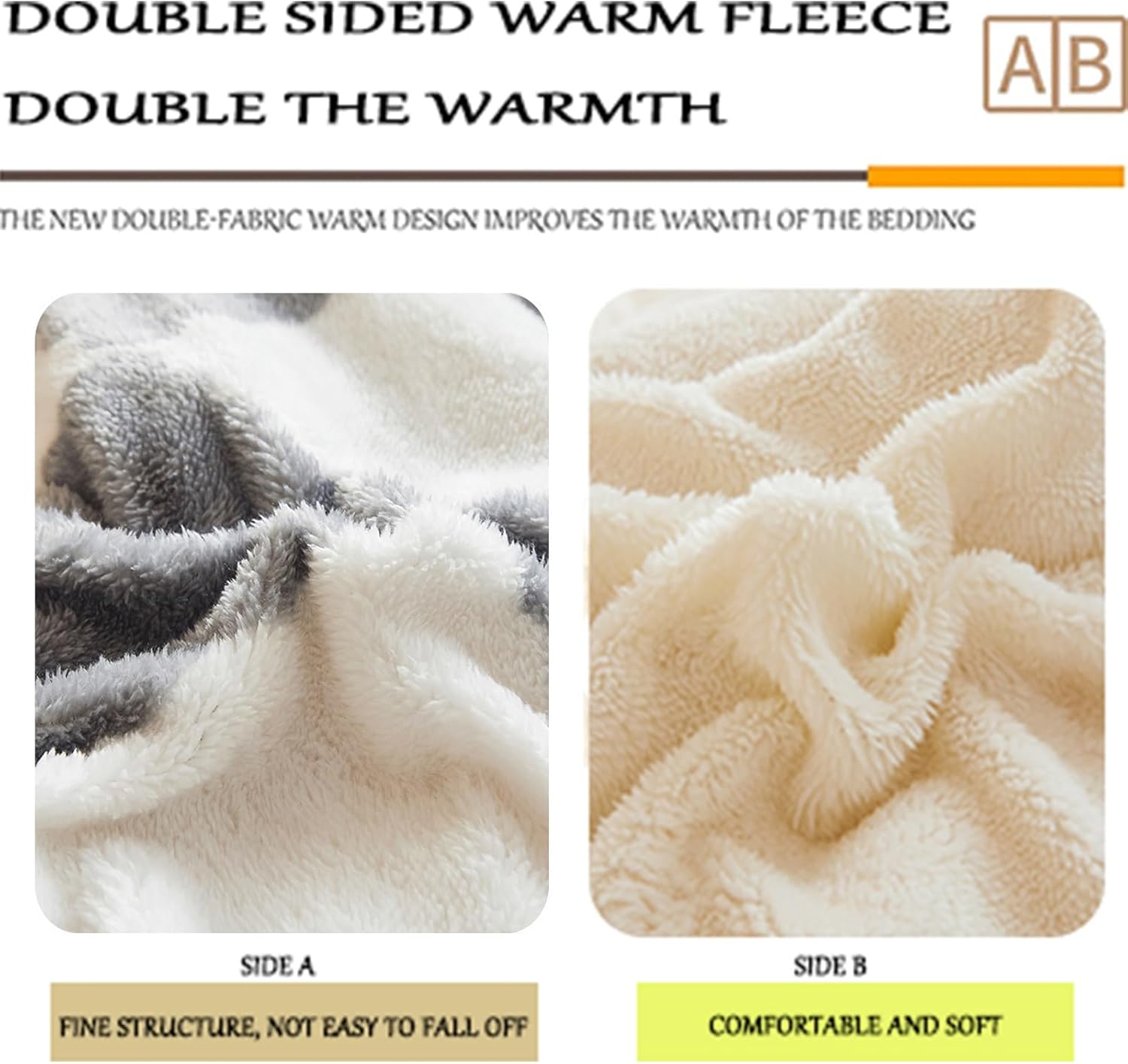 Double-Sided Thick Warm Fleece Duvet, Thick Warm Winter Milk Duvet, Thick Core Winter Duvet, Thick Core Winter Duvet (A, 150 x 200 cm/2.5 kg)