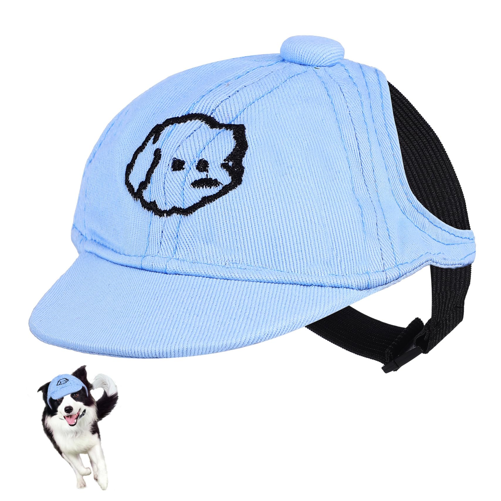 GANAZONO Dog Sun Hat for Puppies Outdoor Cap Comfortable Pet Baseball Cap for Summer Reusable Sun Protection Present for Pet Owners
