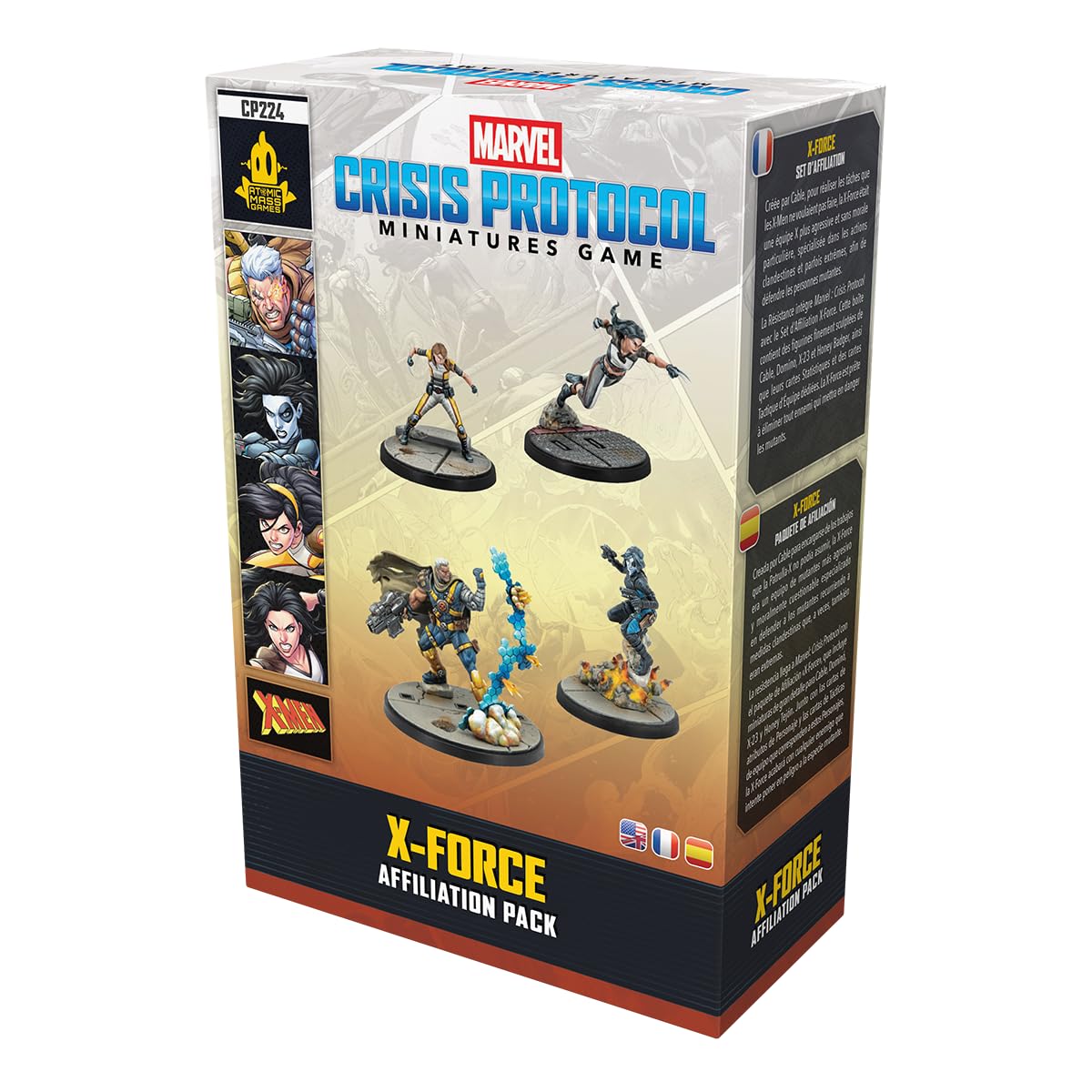 Asmodee, Marvel : protocole de Crise – X-Force Affiliation Pack Version en Extension de Table pour 2 Joueurs de l'âge 14 avec Un Temps de Lecture de 90 à 120 Minutes, multilingue
