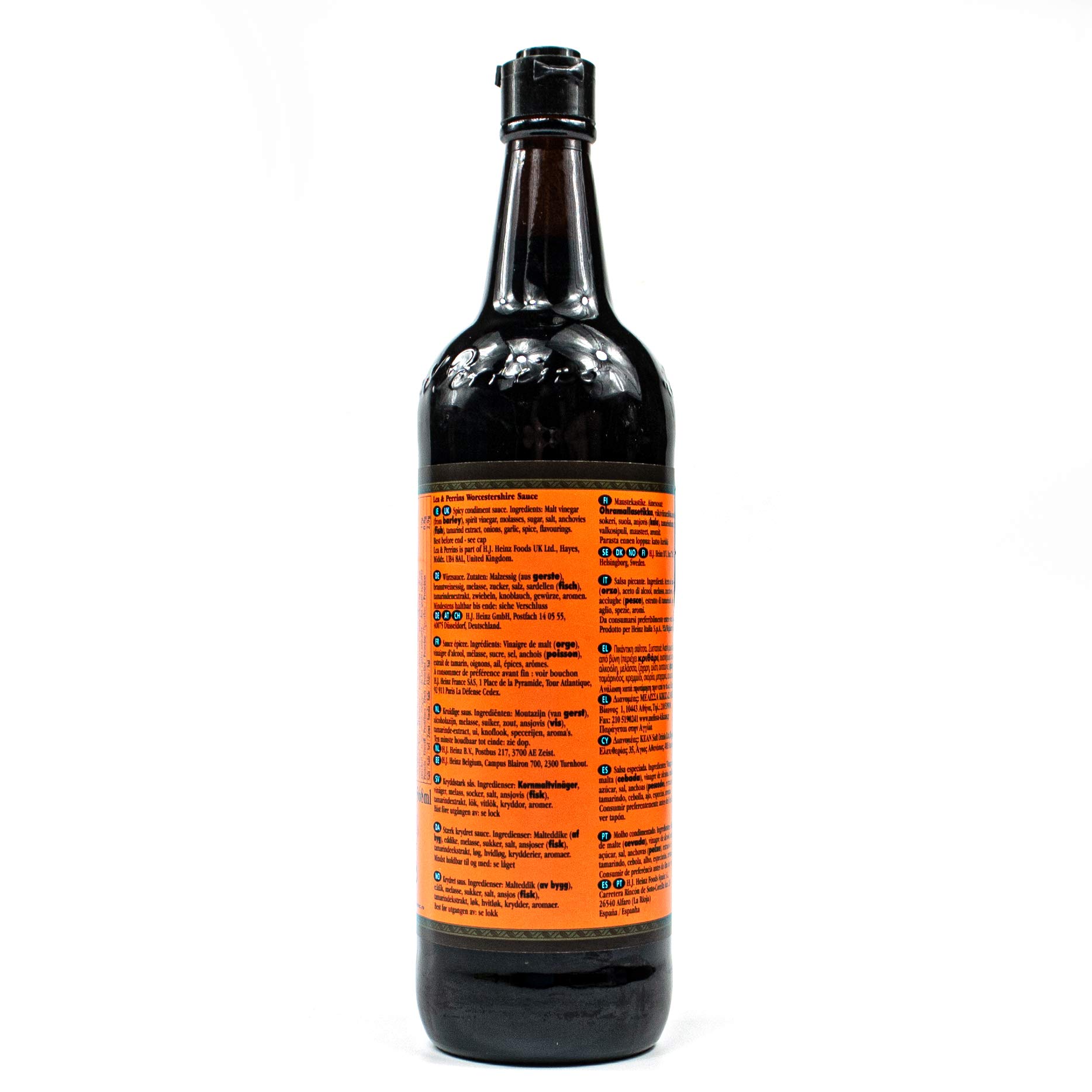 Lea & Perrins - Lot de 3 sauces Worcestershire originales dans une bouteille en verre de 568 ml (sauce assaisonnement) – Sauce Worcester traditionnelle anglaise Worcester