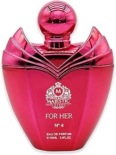 Majestic For Her No4 - Coffee, Sweet, Warm Spicy Scent Perfume for Women - Long Lasting Women's Fragrance - 3.4 oz EDP Spray