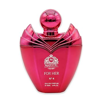 Fine Perfumery Majestic For Her No4 - Coffee, Sweet, Warm Spicy Scent Perfume for Women - Long Lasting Womens Fragrance - 3.4 oz EDP Spray