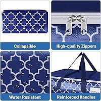 Vista 3 de Bolsas de mudanza, suministros de mudanza extragrandes, bolsas de almacenamiento resistentes, bolsas de embalaje con cremalleras y asas reforzadas