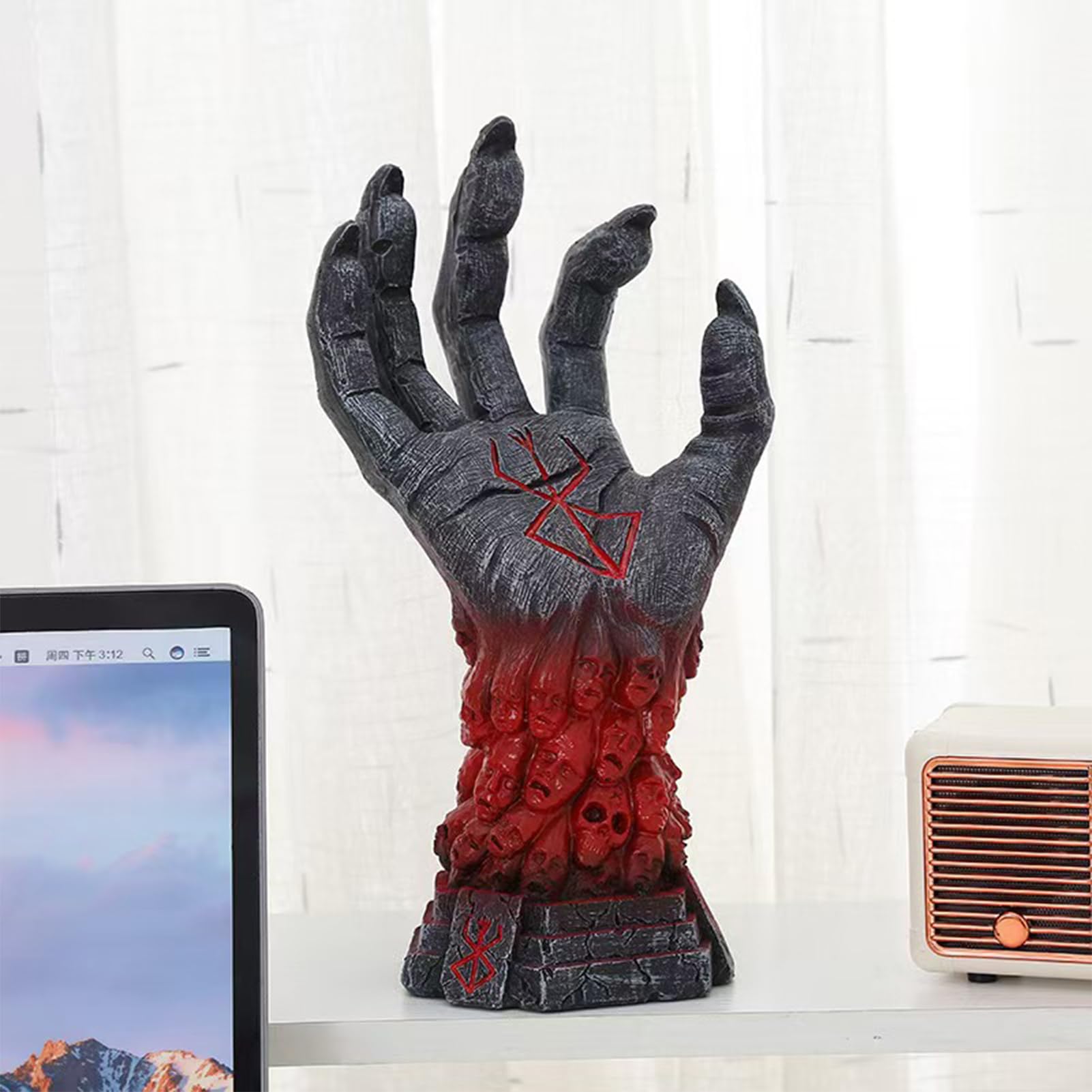 Figura de mano de Diablo, estatua de Dios, Halloween, anime, adorno de mano, estatua de Berserker, para decoración del hogar, coleccionable, regalo de juguete, decoración del hogar
