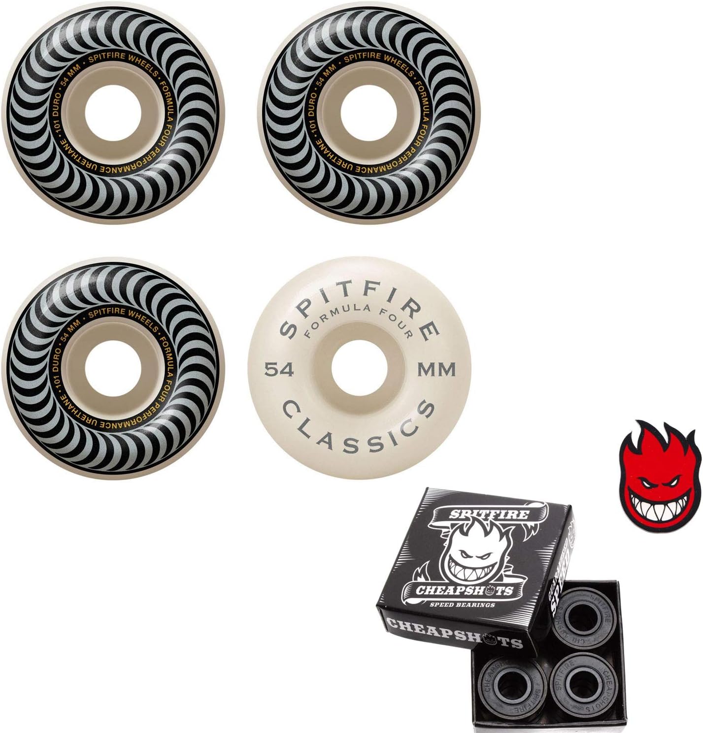 Spitfire F4 101 Classics Wheels Natural 54