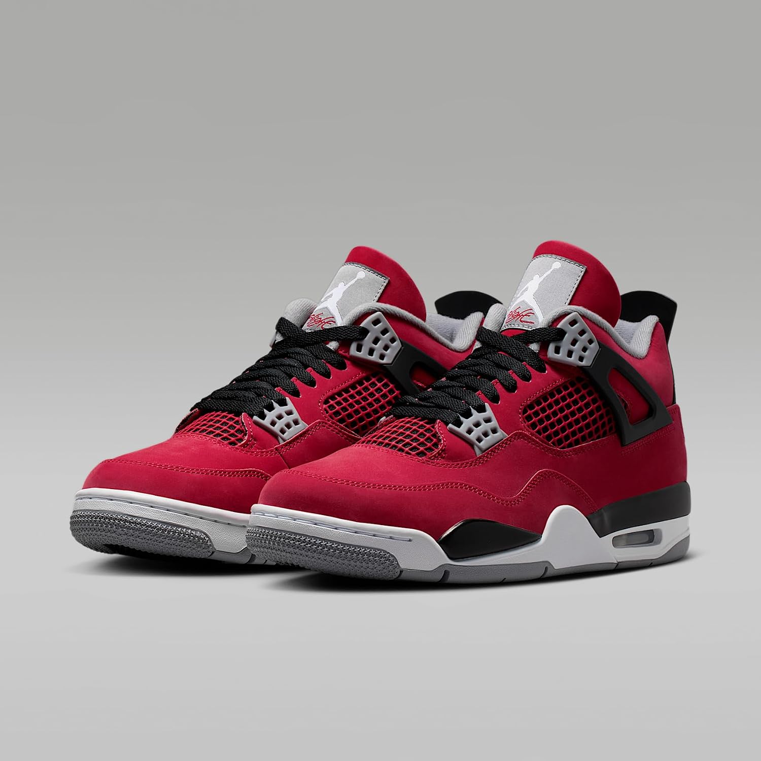 Air Jordan 4 Retro Men's Shoes (Fire Red/Black/Cement Gray/White)