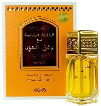 RASASI Khaltat Al Khasa Ma Dhan Al Oudh for Men and Women Unisex EDP - Eau De Parfum 50 ML 1.7 oz | Oriental Perfumery | Long Lasting Perfumes