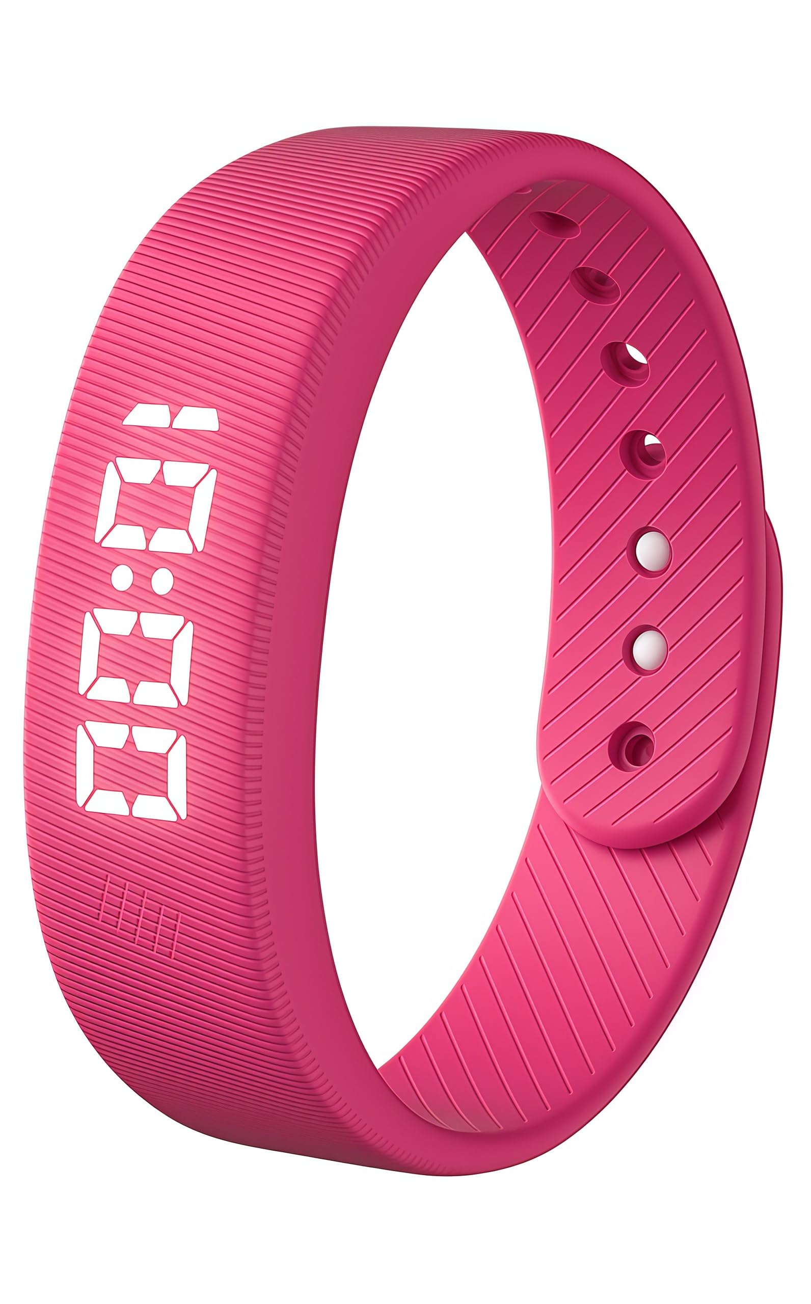 Gosasa Lightweight LED Digital Sport Watch Waterproof Fitness Tracker with Calorie Counter, Pedometer, Vibrating Alarm, USB Rechargeable Silicone Wristband for Men Women (Rose Red)-image-17