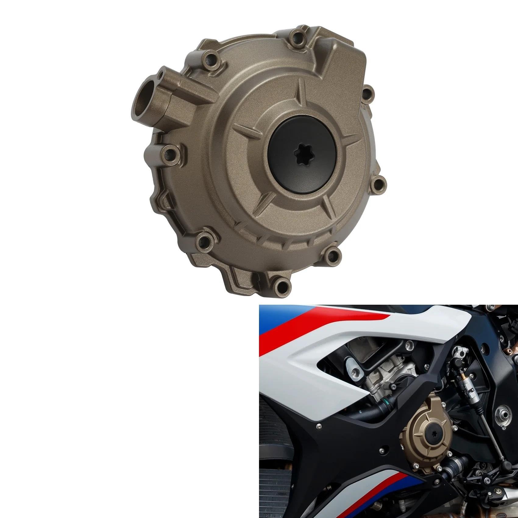 Carter Motore Coperchio Coperchio Statore Motore Per Moto Per BMW S1000RR S1000R S1000 S 1000 RR R 2019-2025 Coperchi Carter Tappo Laterale Tappo Dello Statore Moto