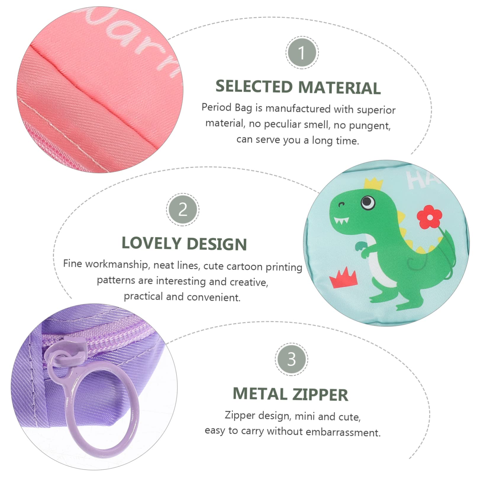 4 Set Borsa Cosmetici Portatile Sacchetti Per Assorbenti Igienici Con Design Animali Per Sanitary Pad E Accessori Femminili Pratico E Multifunzionale Per Ufficio E 4 Pezzi * 4