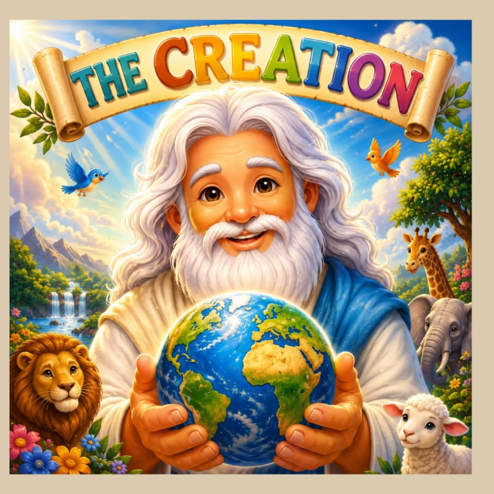 The Creation: Story of Creation Coloring Book for Kids (PEQUEÑOS HÉROES DE LA BIBLIA)