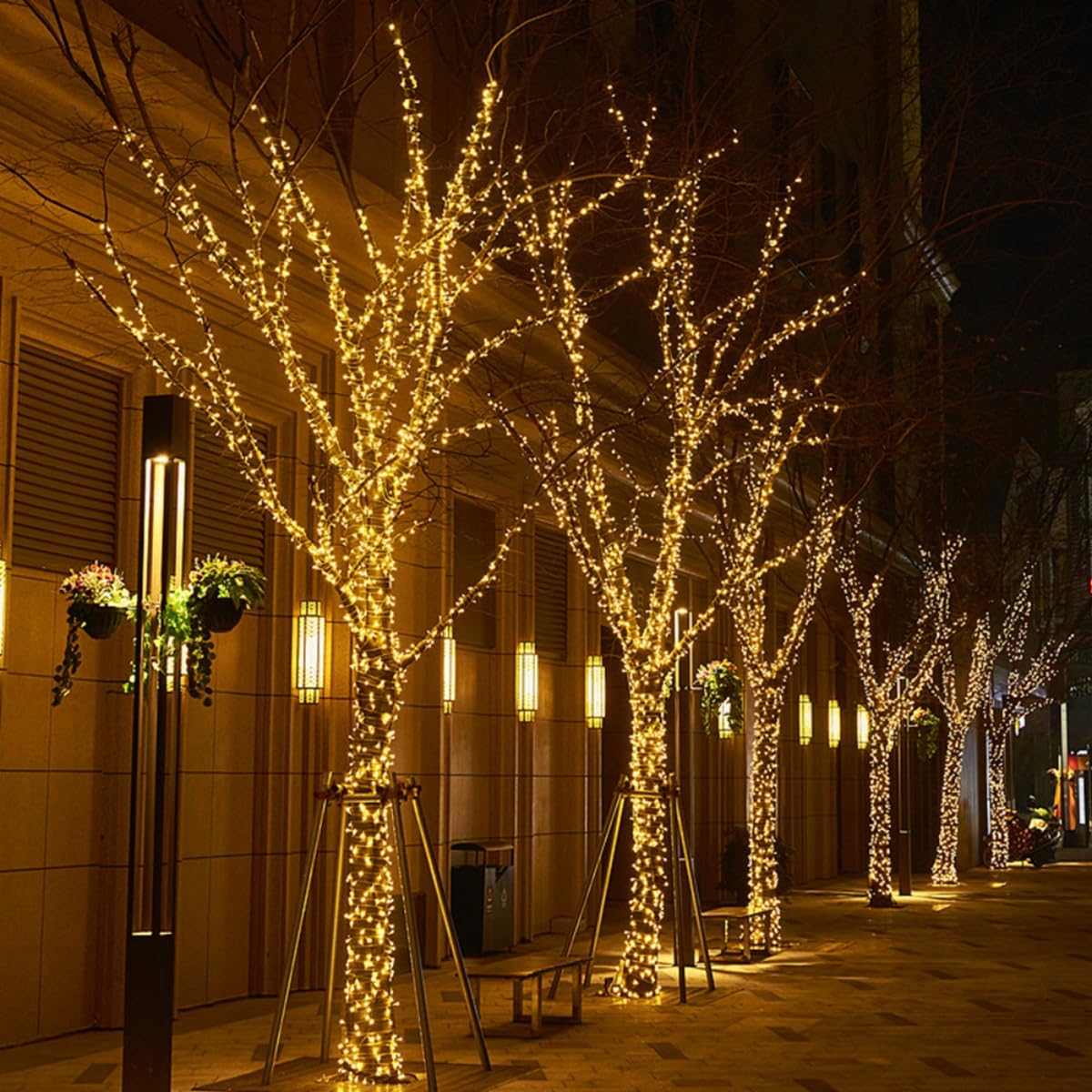 Catena Luminosa Esterno Solare, Luci Solari da Esterno Giardino 8 Modalità Impermeabile con Telecomando, Luci Decorative per Patio Terrazze Festival Matrimoni (Colorato,102M 1000LED)