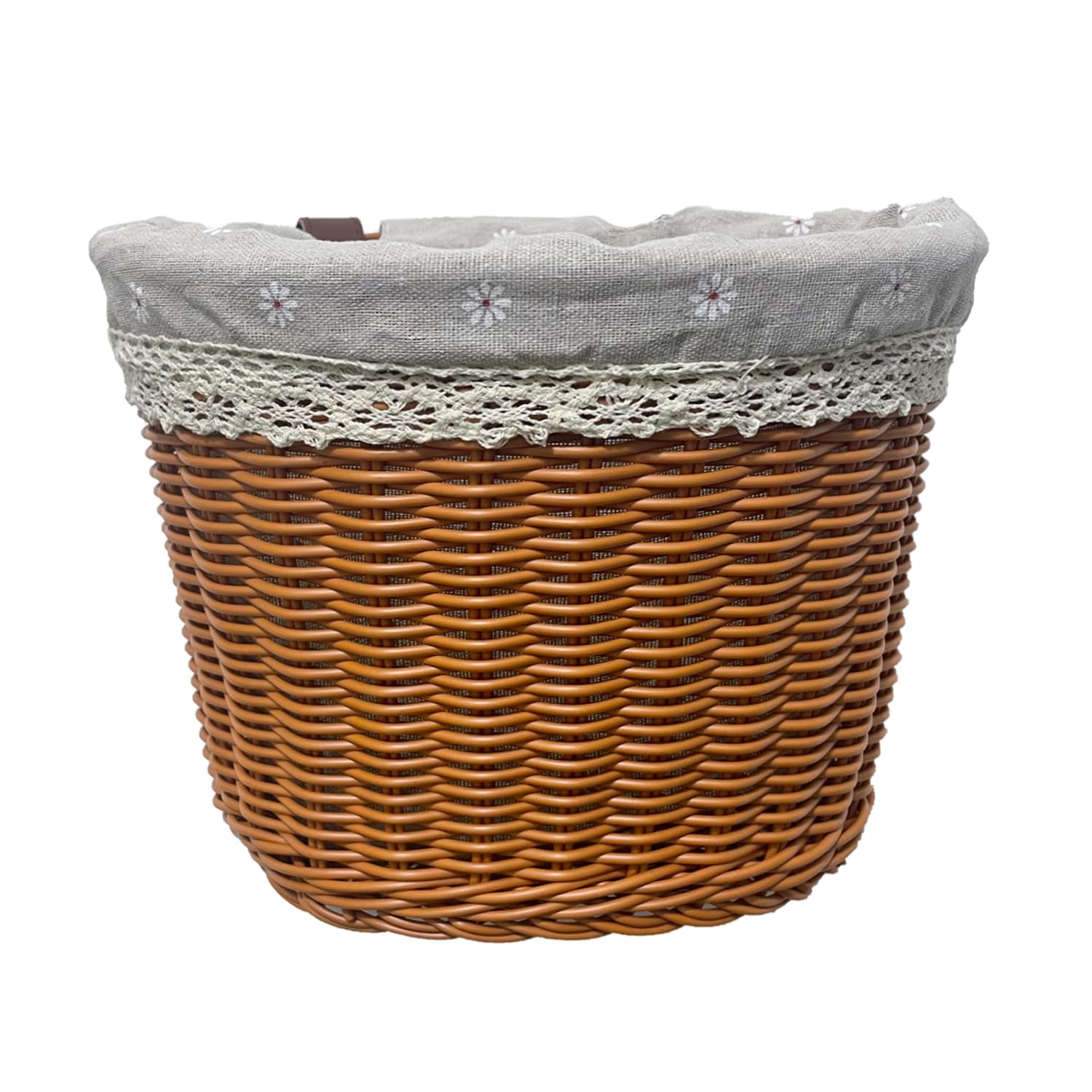 Wicker Bike Basket Woven Bike Baskets Bike Basket Front,for Women,Men and Kids, Fits Most Bikes,Beach Cruiser, Stationary Bike,Ebike, Road Bikes