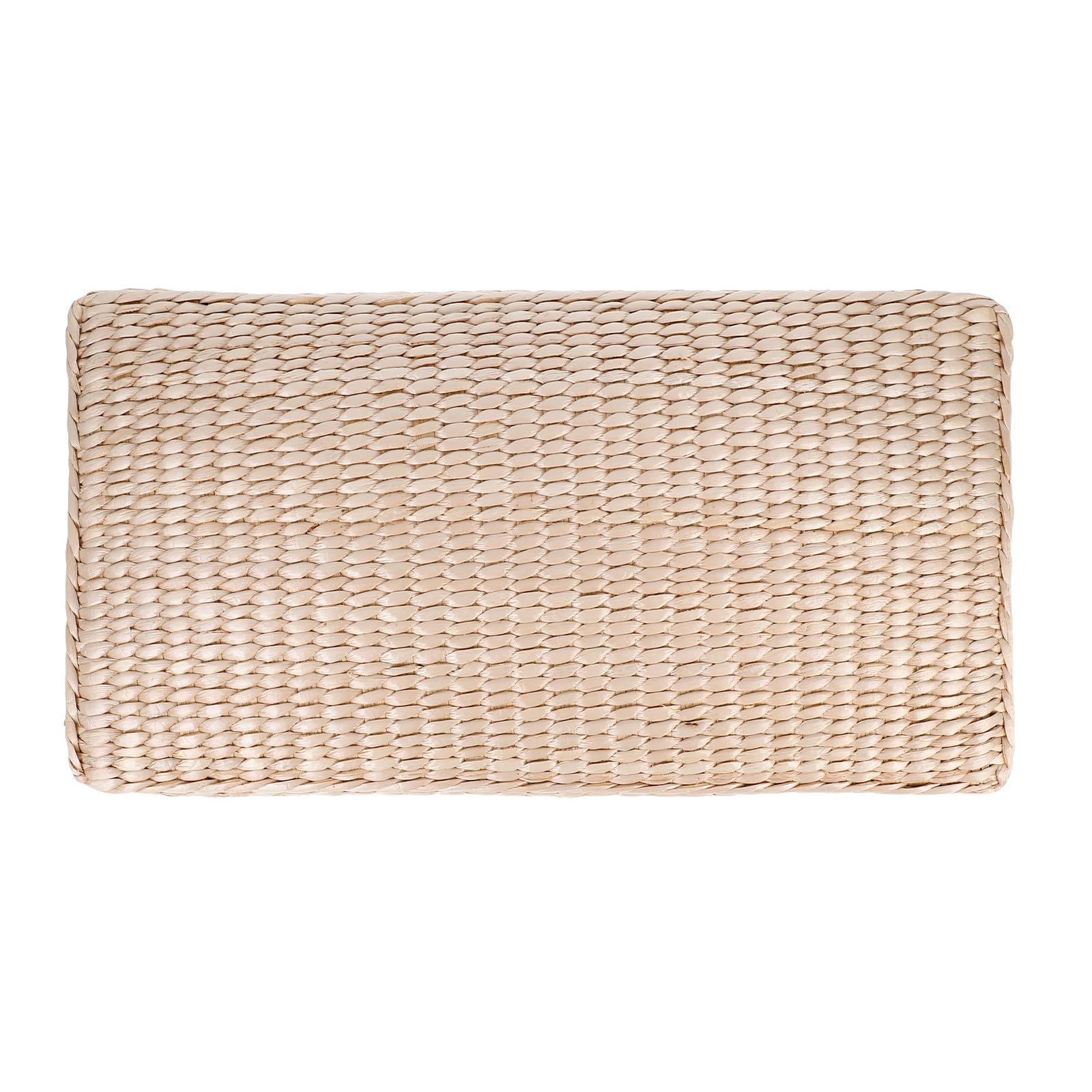 Oreiller cervical de sauna en paille tressée beige pour la détente