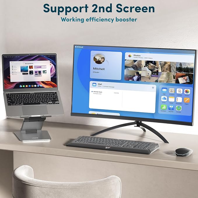Soporte Ergonómico Ajustable para Laptop Lifelong - Altura hasta 20" miniatura 7