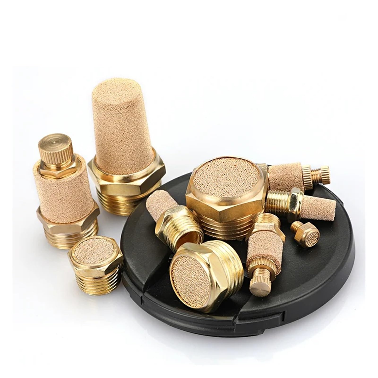 Silencieux d'échappement pneumatique 1/8 ''1/4'' 3/8 ''1/2'', filetage mâle for le bruit de l'air, en laiton réglable, Long et court BSL(Long-G1)